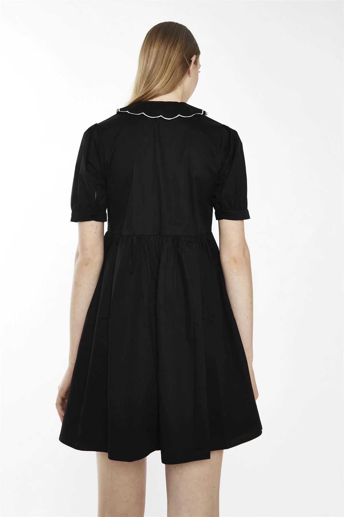 Glamorous Black Floral-Statement-Collar Mini-Dress 4 Glamorous Black Floral-Statement-Collar Mini-Dress - Image 2