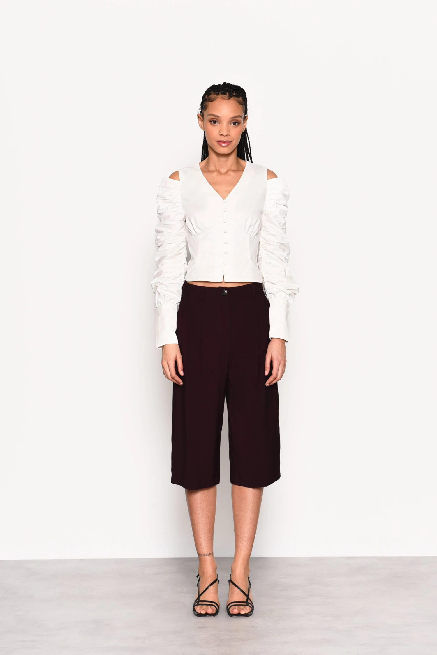 Glamorous Plum High Waisted Culottes 3 Glamorous Plum High Waisted Culottes