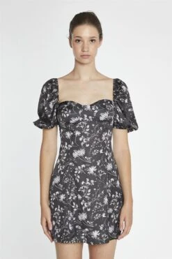 Glamorous Brown-Floral A-Line Mini-Dress -Glamorous Shop 04cd7448 3276 4297 8721 1abd43b1be6a