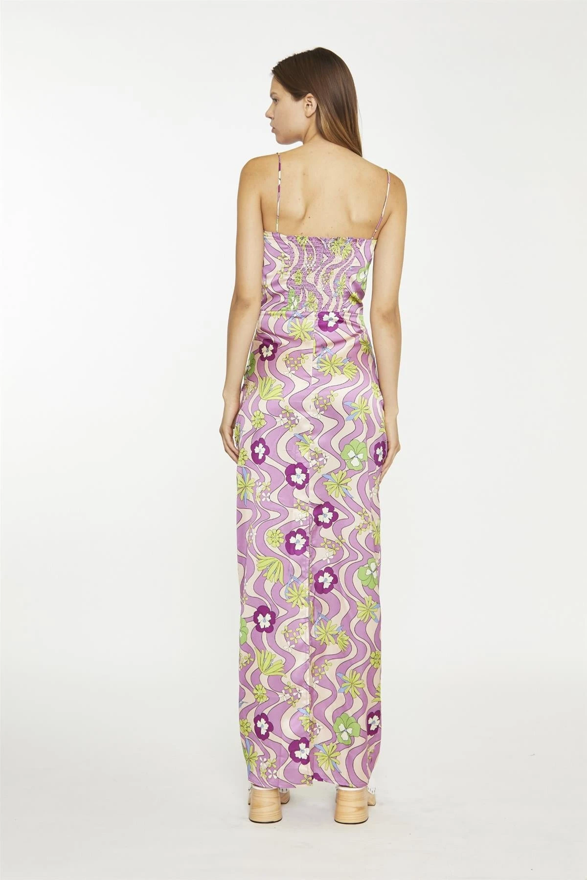 Glamorous Purple-Swirl-Floral Sleeveless Maxi-Dress 4 Glamorous Purple-Swirl-Floral Sleeveless Maxi-Dress - Image 2