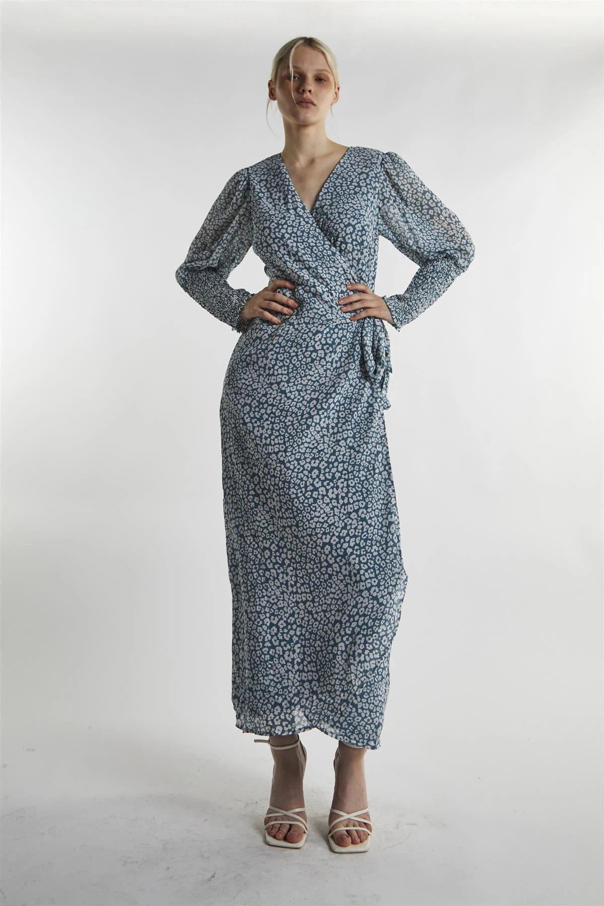 Glamorous Green-Leopard Wrap Midi-Dress 3 Glamorous Green-Leopard Wrap Midi-Dress