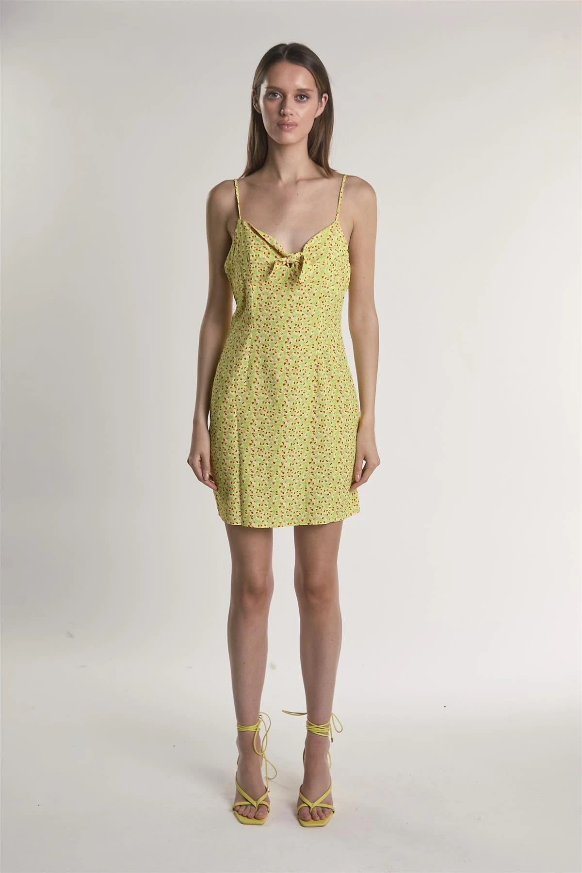 Glamorous Yellow-Multi-Ditsy Sleeveless Mini-Dress 6 Glamorous Yellow-Multi-Ditsy Sleeveless Mini-Dress - Image 5