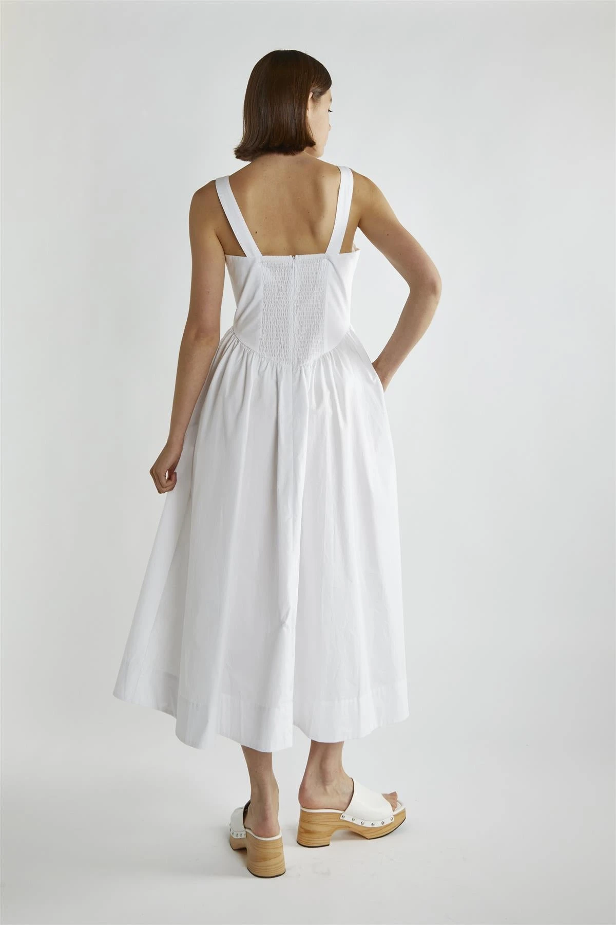 Glamorous White Skater Midi-Dress 4 Glamorous White Skater Midi-Dress - Image 2