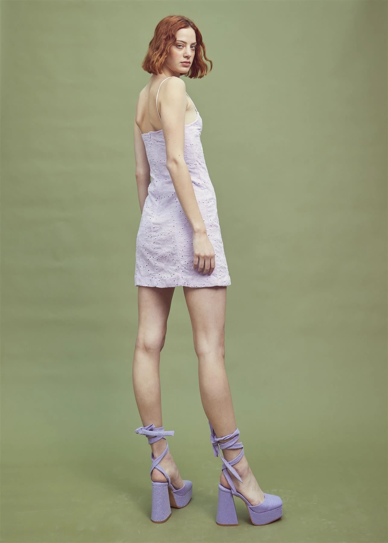 Glamorous Lilac Strappy Mini Dress 4 Glamorous Lilac Strappy Mini Dress - Image 2