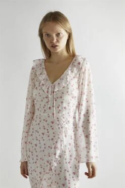 Glamorous Pink Watercolour-Floral V-Neck Maxi-Dress -Glamorous Shop 15fdb5db 335e 4d02 aa17 4c1bb5e342c0