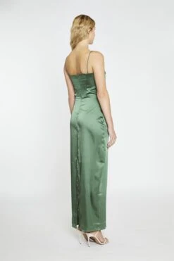 Glamorous Forest Green Satin Maxi-Dress -Glamorous Shop 22f07807 5f73 4d90 a2bb 115ac9fd13f5