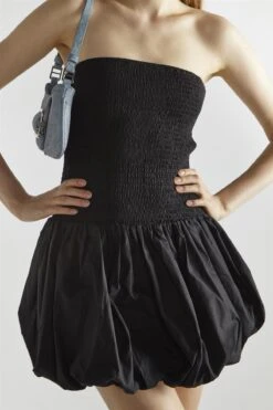 Glamorous Black Bandeau Shirred Mini-Dress -Glamorous Shop 266e5cea 1b0a 4655 a9c3 f3758c9a0e08