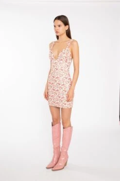 Glamorous Pink Multi-Floral Lace Ruched-Bus Corset Mini-Dress -Glamorous Shop 273b7992 c923 4394 be08 231dd1e30585