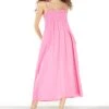 Glamorous Pink Carnation Ruffled Midi Dress -Glamorous Shop 2c0fddd9652804635defc444b25fecf5