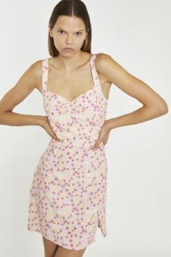 Glamorous Pink-Yellow-Bunch-Floral Sleeveless Mini-Dress -Glamorous Shop 353b531b 7a1d 4298 9af9 514fce6fdf7f