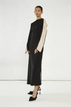 Glamorous Black-Nude Waterfall Ruffle Maxi-Dress -Glamorous Shop 3cdf910c ab6d 4e9a be8d 98f52a1b3baa