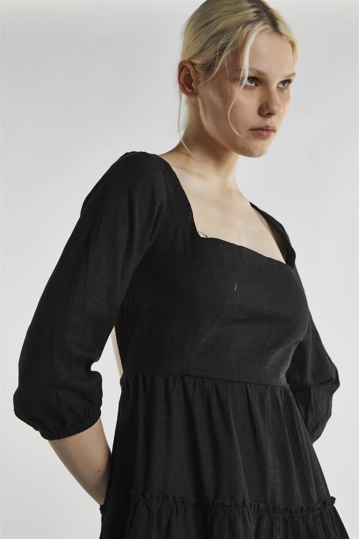 Glamorous Black Square Neck Mini-Dress 6 Glamorous Black Square Neck Mini-Dress - Image 4