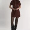 Glamorous Rust-Corduroy Half-Sleeve Mini-Dress -Glamorous Shop 43a86b9e d7a1 407f a402 0e7f733c89ae