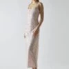 Glamorous Pink-Silver Sequin Square-Neck Bias-Cut Midaxi-Dress -Glamorous Shop 467e6be2 d355 4497 8a89 17a23ede1acb