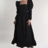 Glamorous Black Puff-Long-Statement-Sleeve Maxi-Dress -Glamorous Shop 48281e59 bc92 4303 bec3 51861903bdd2