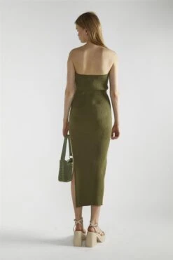Glamorous Khaki Knitted Midaxi-Dress -Glamorous Shop 493dc50a 1b81 40fa 879d 41b86d59e6e1