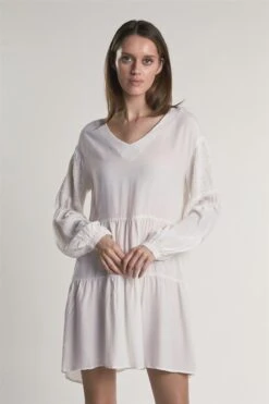 Glamorous White Tiered Midi-Dress -Glamorous Shop 4ab5f466 6786 4d12 874a 4101adf7d1c2