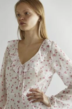 Glamorous Pink Watercolour-Floral V-Neck Maxi-Dress -Glamorous Shop 4ad05820 73ac 44c3 aa8a 68eb11a345a8