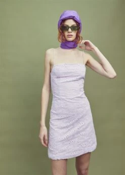 Glamorous Lilac Strappy Mini Dress