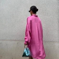Pink Sateen Oversized Mini Shirt-Dress -Glamorous Shop 4cf60d7b3ccf456baa8b59a0d54e9d16 tplv o3syd03w52 resize jpeg 300 300