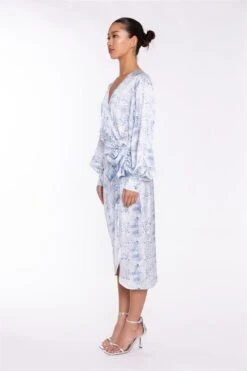 Glamorous White-Blue Animal Wrap Midi-Dress 9 Glamorous White-Blue Animal Wrap Midi-Dress -Glamorous Shop 4f0864d4 3278 4196 8f63 497397d80b3b