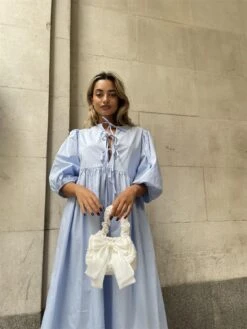 Glamorous Powder-Blue Tie-Front Midi-Dress -Glamorous Shop 52cfd47c 8d54 401f 9eb9 fc4552344fde