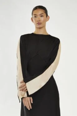 Glamorous Black-Nude Waterfall Ruffle Maxi-Dress -Glamorous Shop 5531538d 6c57 47f5 9ffe 8b5ef3c5e3de