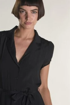 Glamorous Black Short-Sleeve-Button-Front-Wrap Midi-Dress 9 Glamorous Black Short-Sleeve-Button-Front-Wrap Midi-Dress -Glamorous Shop 55ac4b66 ad71 4d95 8713 adb9f8c976f5