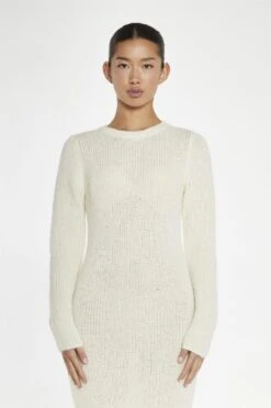 Glamorous Cream Bodycon Knitted Maxi-Dress -Glamorous Shop 589088f3 e7e2 45a3 aad3 35e766eea73c