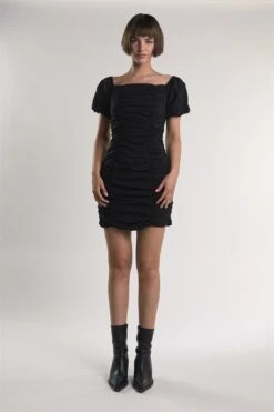 Glamorous Black Puff-Sleeve-Gathered Mini-Dress -Glamorous Shop 5b5821dc 7cb7 46f7 bdc0 ca0d8f4d2971