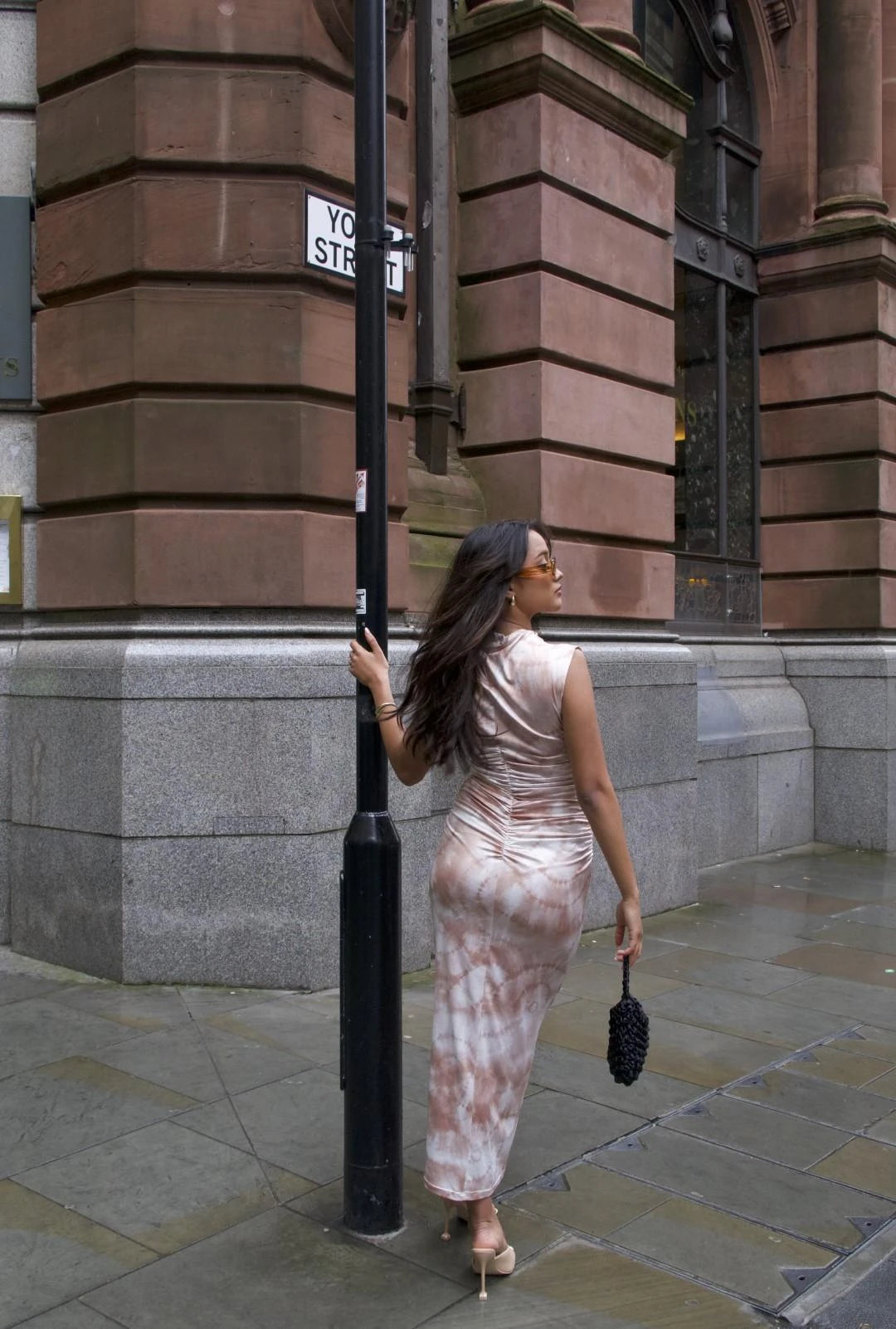 Glamorous Sepia Tie Dye Sleeveless Bodycon Midi-Dress 4 Glamorous Sepia Tie Dye Sleeveless Bodycon Midi-Dress - Image 2