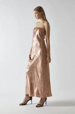 Glamorous Copper-Metallic Strapless Midi Dress -Glamorous Shop 5f501bc3 2ffc 4a01 87c7 1e3bd7272618