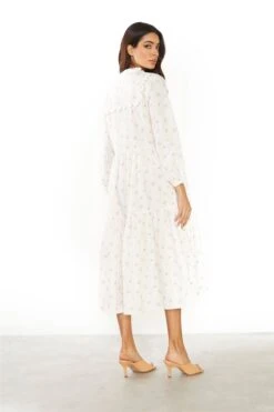 Glamorous Ditsy Rose Stripe Long Sleeve Midi Dress -Glamorous Shop 62118803 94fd 4689 94d9 6fd95f6fc0be