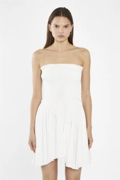 Glamorous Off-White Smocked Mini-Dress -Glamorous Shop 699645dd 06bc 4ab2 a47e 576301a7f544