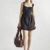 Glamorous Black Button Front Pleated Mini-Dress -Glamorous Shop 6bfafa0b 0825 42dd b99c c79eb32a4c2e