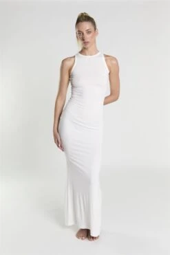 Glamorous Racerback Maxi Dress - White