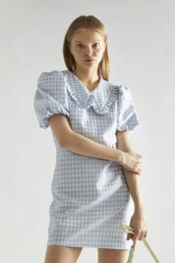 Glamorous Light-Blue Houndstooth Statement-Collar Mini-Dress 8 Glamorous Light-Blue Houndstooth Statement-Collar Mini-Dress -Glamorous Shop 7df54d67 5809 4983 859c f8ba3f008fa6