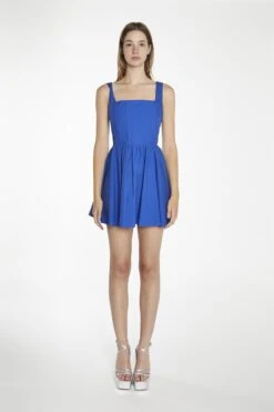 Glamorous Ultramarine-Blue Boned Skater Mini-Dress -Glamorous Shop 7ee86fce 91f7 4747 b35a 43b3c750e9da