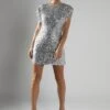 Glamorous Silver-Sequin Shoulder-Pad Mini-Dress -Glamorous Shop 7fc0c41f f505 4715 a8bd 2003bf7b5656