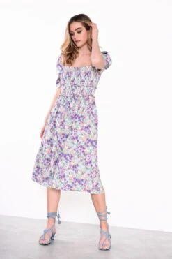 Glamorous Lilac Garden Floral Square Neck Short Sleeve Midi Dress 7 Glamorous Lilac Garden Floral Square Neck Short Sleeve Midi Dress -Glamorous Shop 852283ad78007b71be411020848c98c1