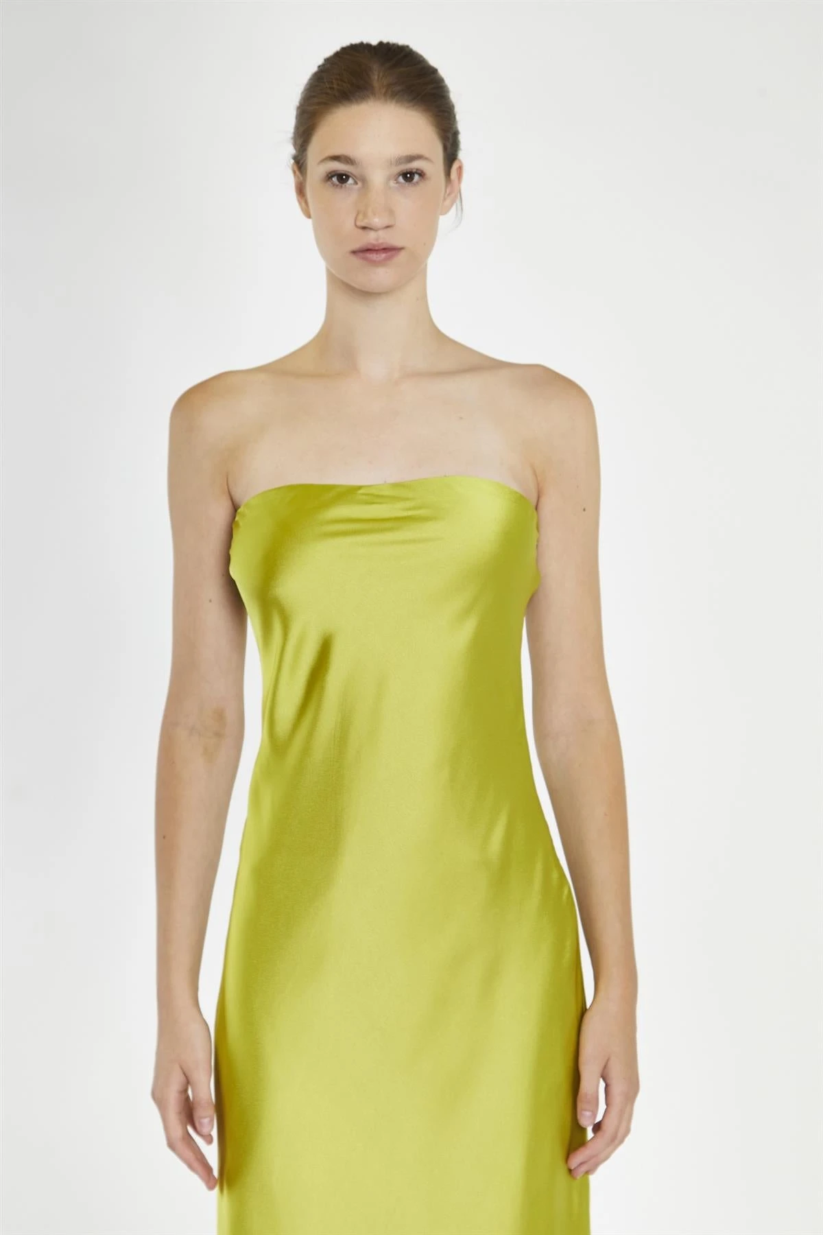 Glamorous Citrus-Green Strapless Bias-Cut Midaxi-Dress 3 Glamorous Citrus-Green Strapless Bias-Cut Midaxi-Dress
