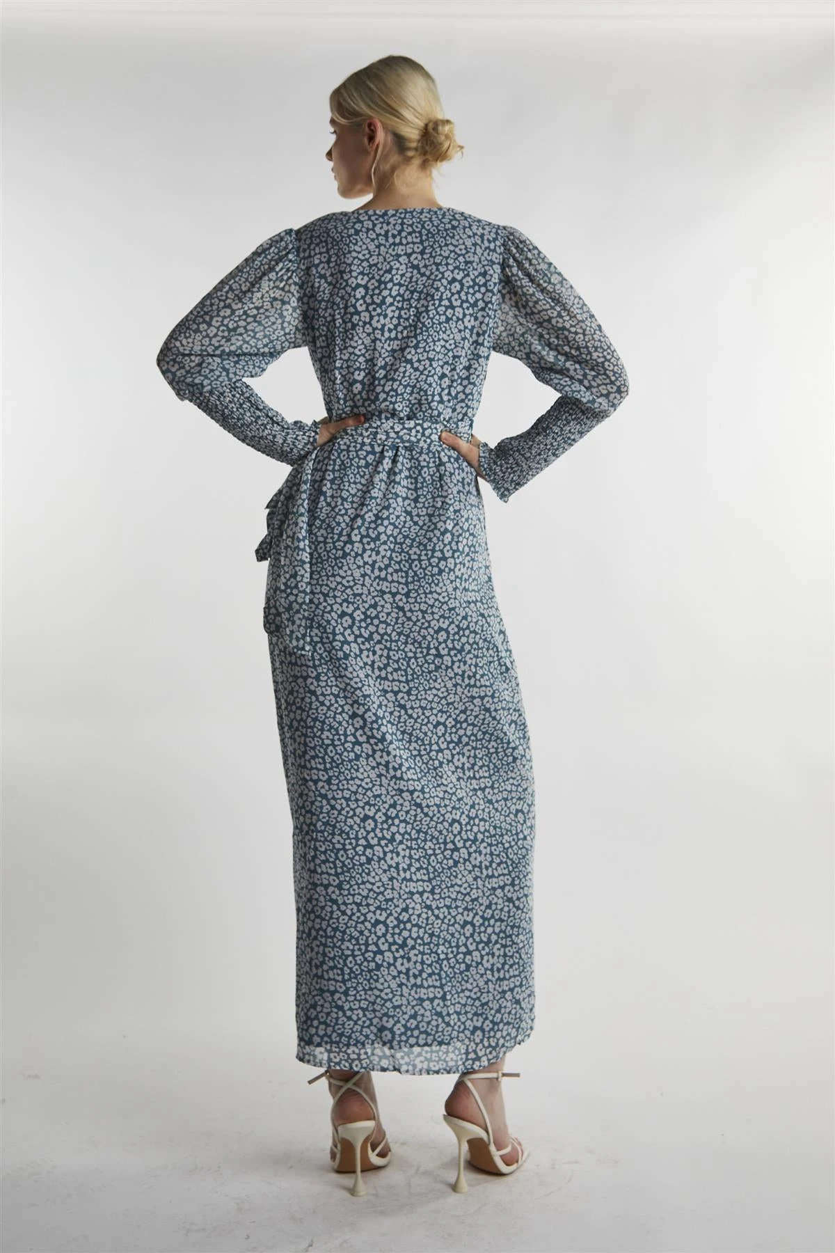 Glamorous Green-Leopard Wrap Midi-Dress 4 Glamorous Green-Leopard Wrap Midi-Dress - Image 2