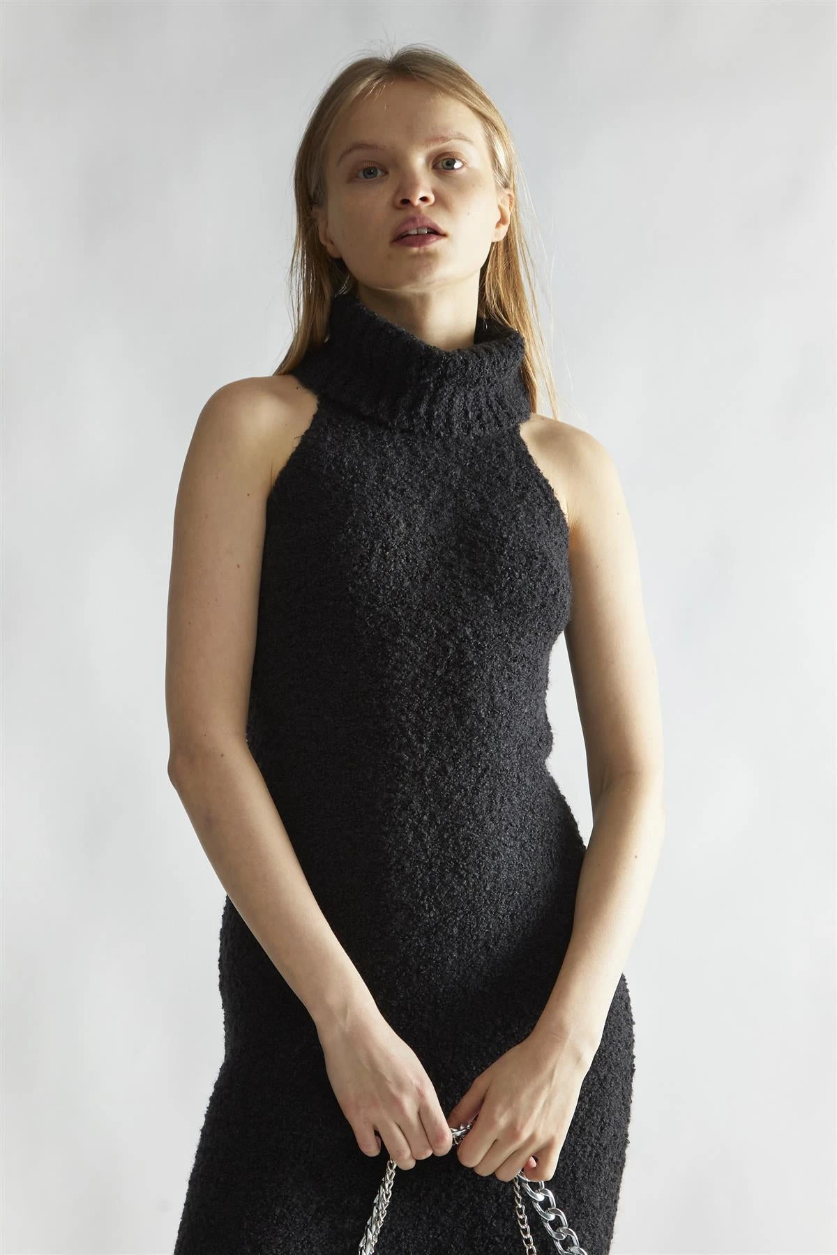 Glamorous Black Knitted Roll-Neck Maxi-Dress 5 Glamorous Black Knitted Roll-Neck Maxi-Dress - Image 3