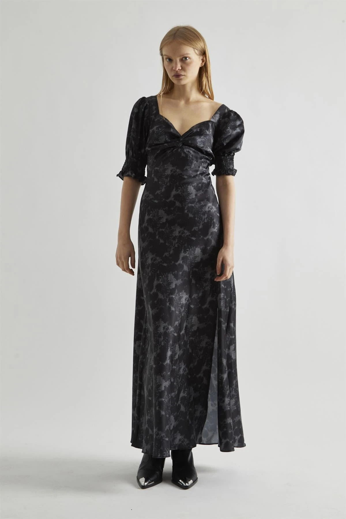 Glamorous Charcoal Digital-Floral Twist-Front Maxi-Dress 3 Glamorous Charcoal Digital-Floral Twist-Front Maxi-Dress