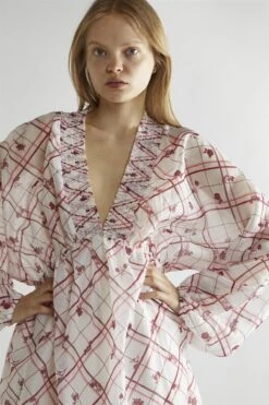 Glamorous Burgundy-Floral Check Skater Mini-Dress -Glamorous Shop 989e5efe 45fa 4b80 a546 9a9bb272aeb8