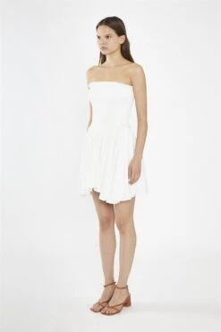 Glamorous Off-White Smocked Mini-Dress -Glamorous Shop 9ed39f7e 450e 47ec a889 5243ce72c37b
