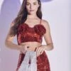 Glamorous Rosa Co-ord Corsage Bust Crop Top - Deep Red 2 Glamorous Rosa Co-ord Corsage Bust Crop Top - Deep Red -Glamorous Shop 9ee39c86 e92c 4a38 b9b5 000dba6f9ecc