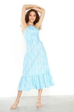 Glamorous Halterneck Midaxi Dress With Peplum -Glamorous Shop AC3567 CW98 03