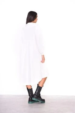 Glamorous Midi White Long Sleeve Shirt Dress 7 Glamorous Midi White Long Sleeve Shirt Dress -Glamorous Shop AN4154 WHI 03