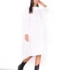 Glamorous Midi White Long Sleeve Shirt Dress 1 Glamorous Midi White Long Sleeve Shirt Dress -Glamorous Shop AN4154 WHI 03
